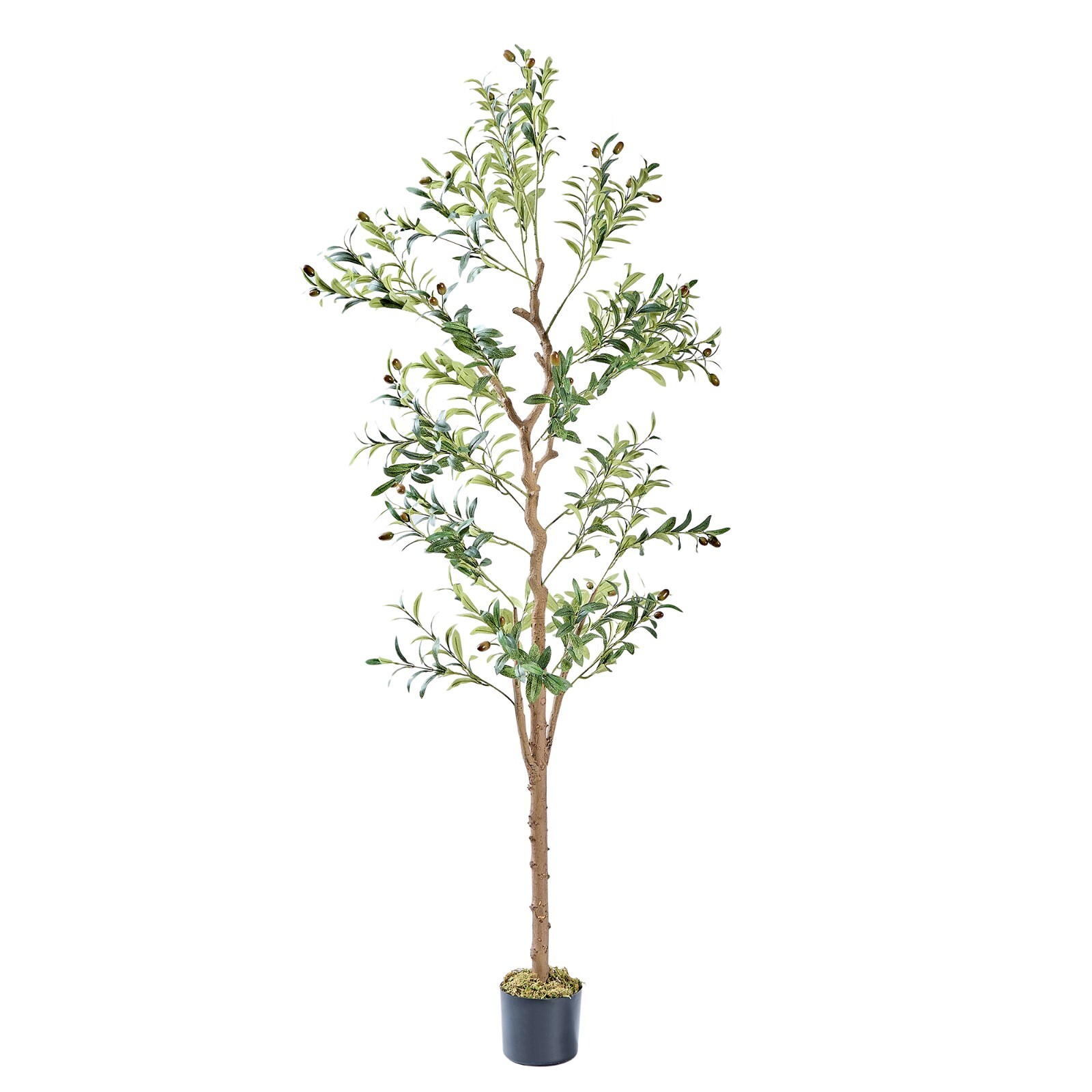 5ft/6ft Tall Artificial Olive Tree In Pot Fake Plant Home Indoor Outdoor Decor