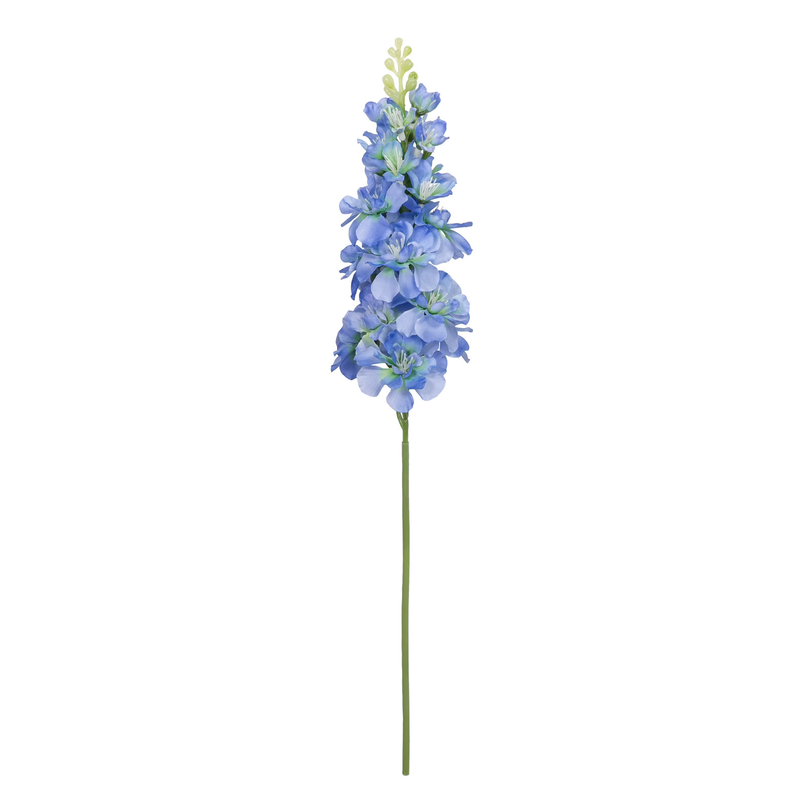 18″ Artificial Silk Blue Delphinium Short Stem