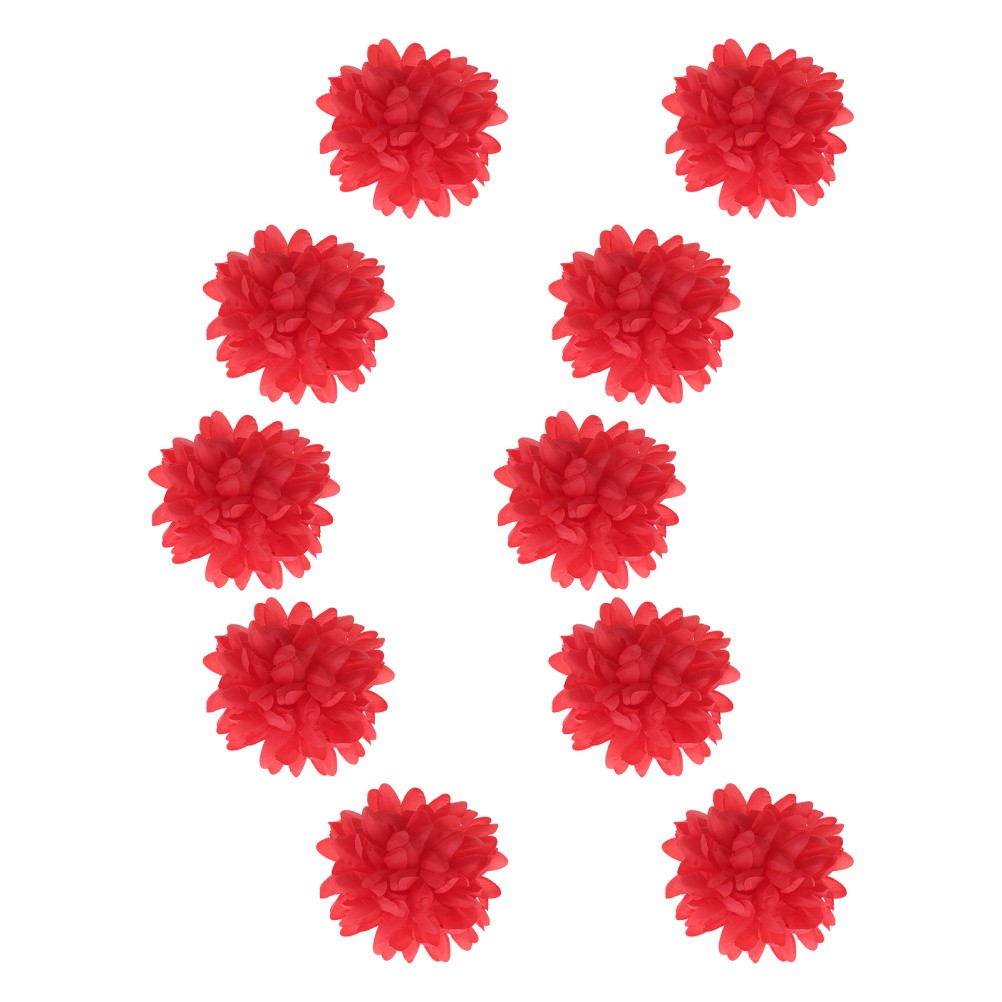 10 Pcs Artificial Chrysanthemums for Outdoors White Flowers Bulk