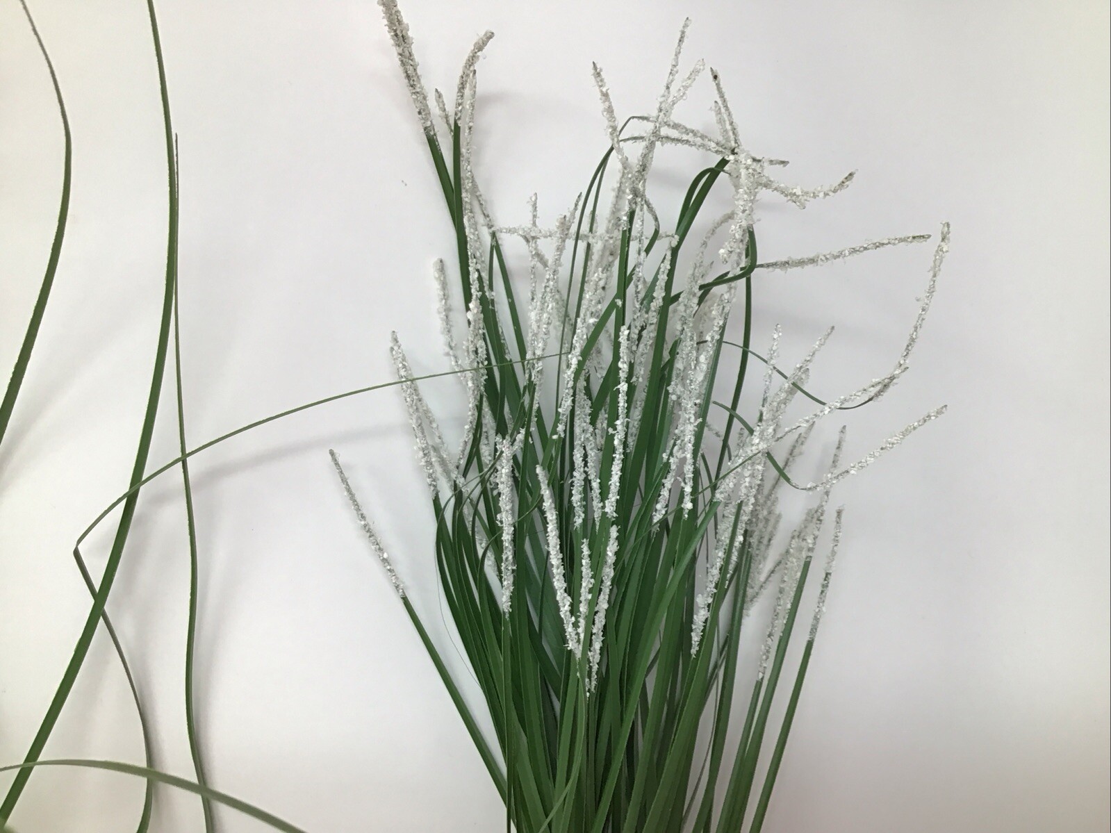 Onion Grass Floral Pick Green 2 Flocked Picks 26” 1 Pick 22” Lot Of 3 Vintage