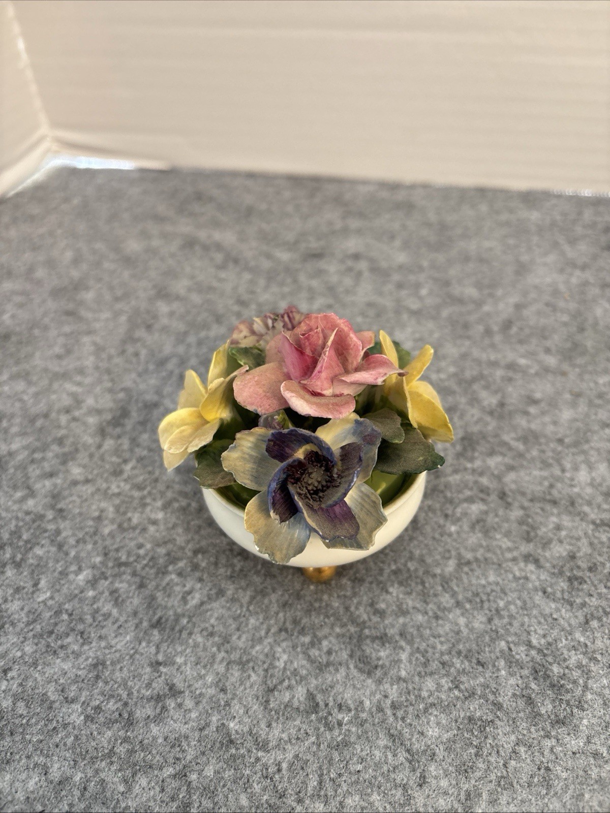 🌸 Vintage Crown Staffordshire Fine Bone China Floral Bouquet (c. 1930s-1950s)