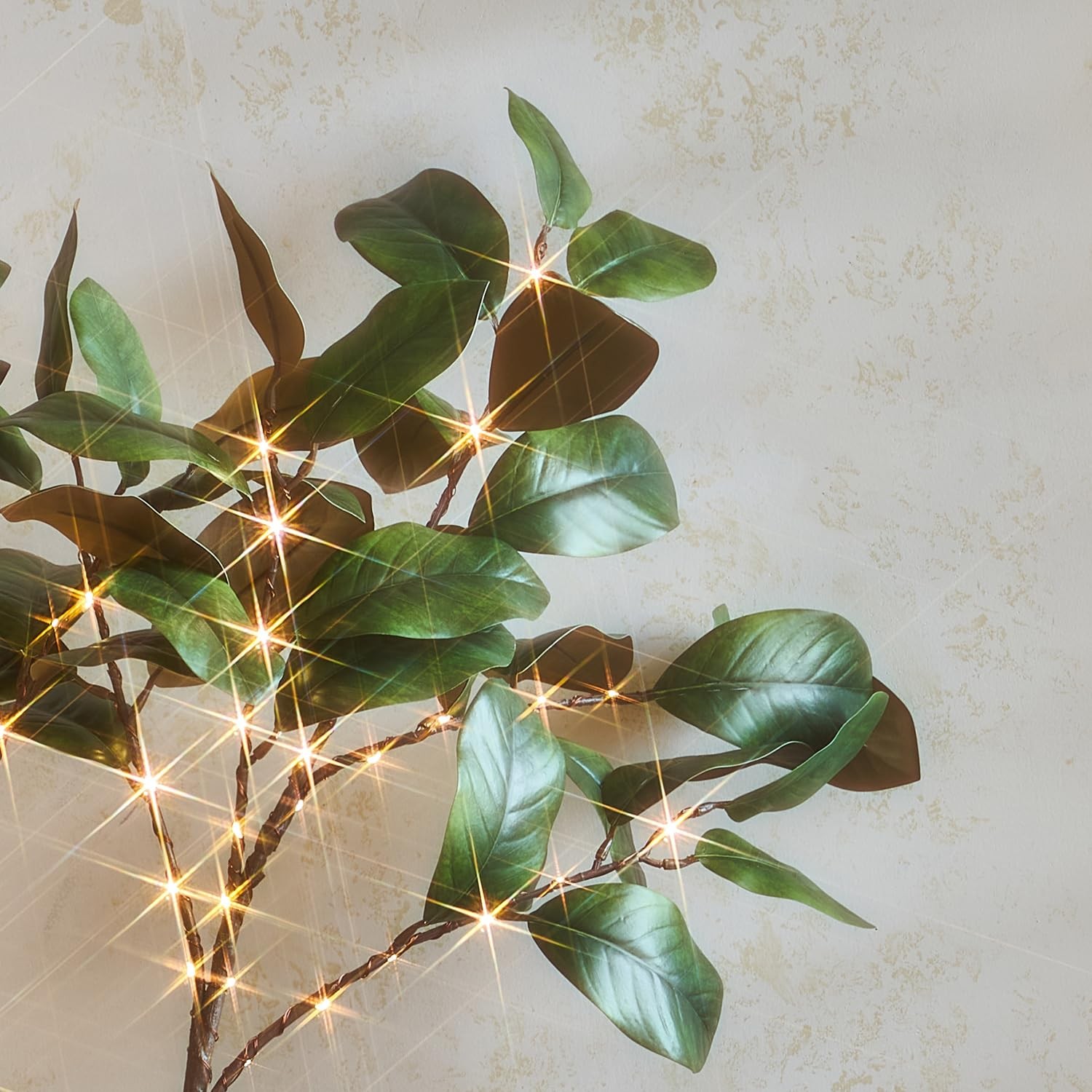 Lighted Magnolia Tree 6FT 280 LED Fairy Lights, Faux Plant Tree with Lights f…
