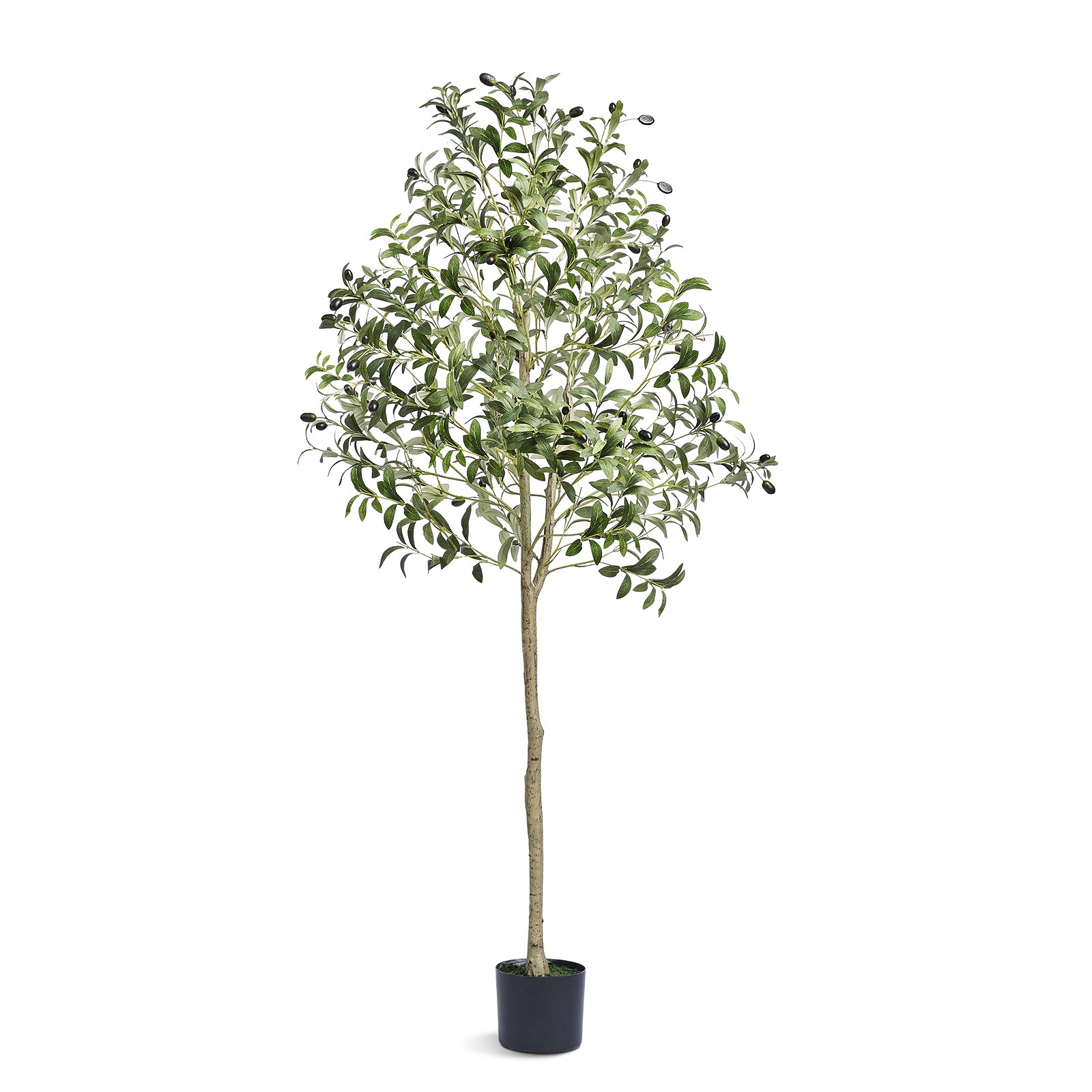VEVOR Artificial Olive Tree 5ft Tall 61in Fake Pottd Faux Silk Plant Home Decor