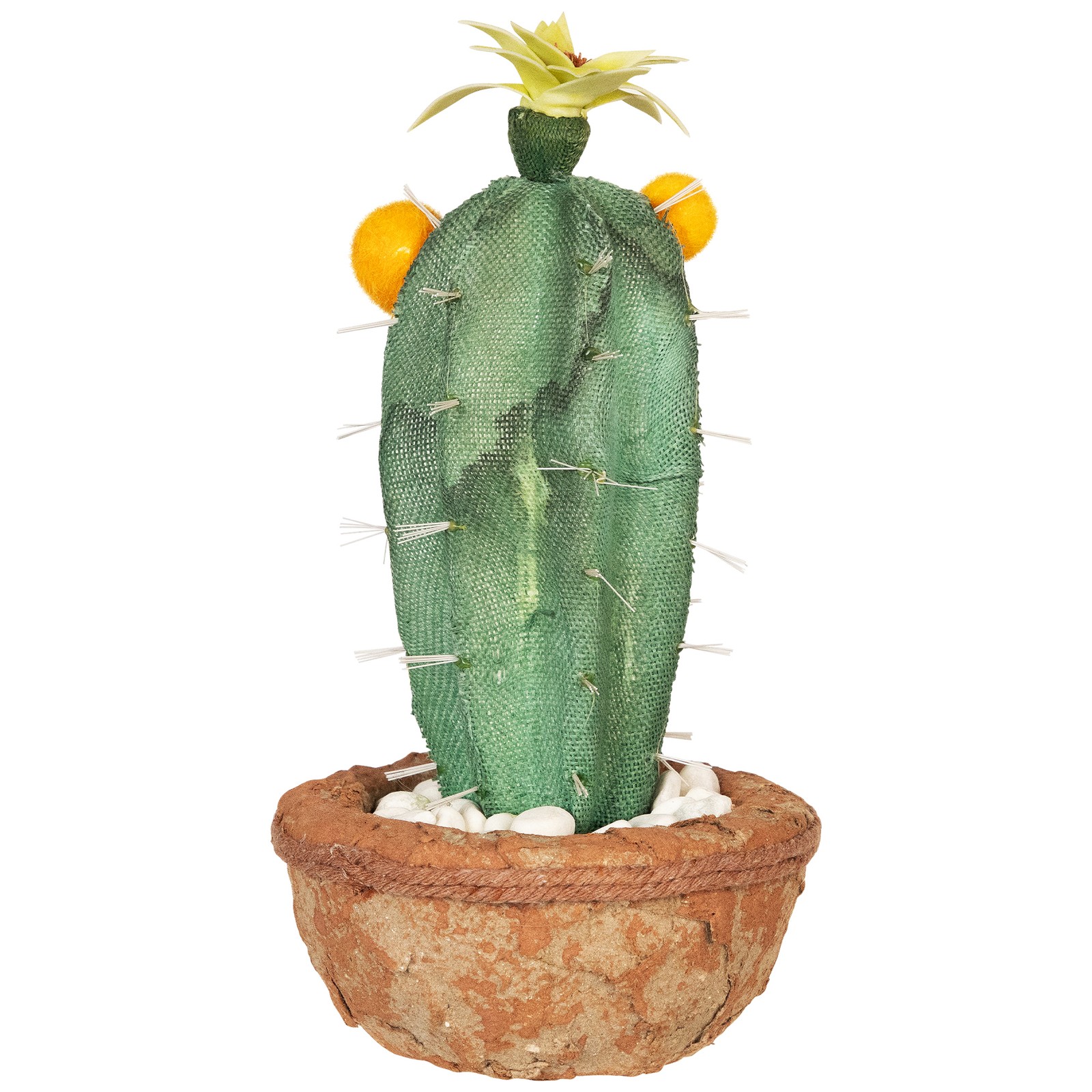 Northlight 12� Southwestern Style Green Potted Artificial Cactus with Flowers