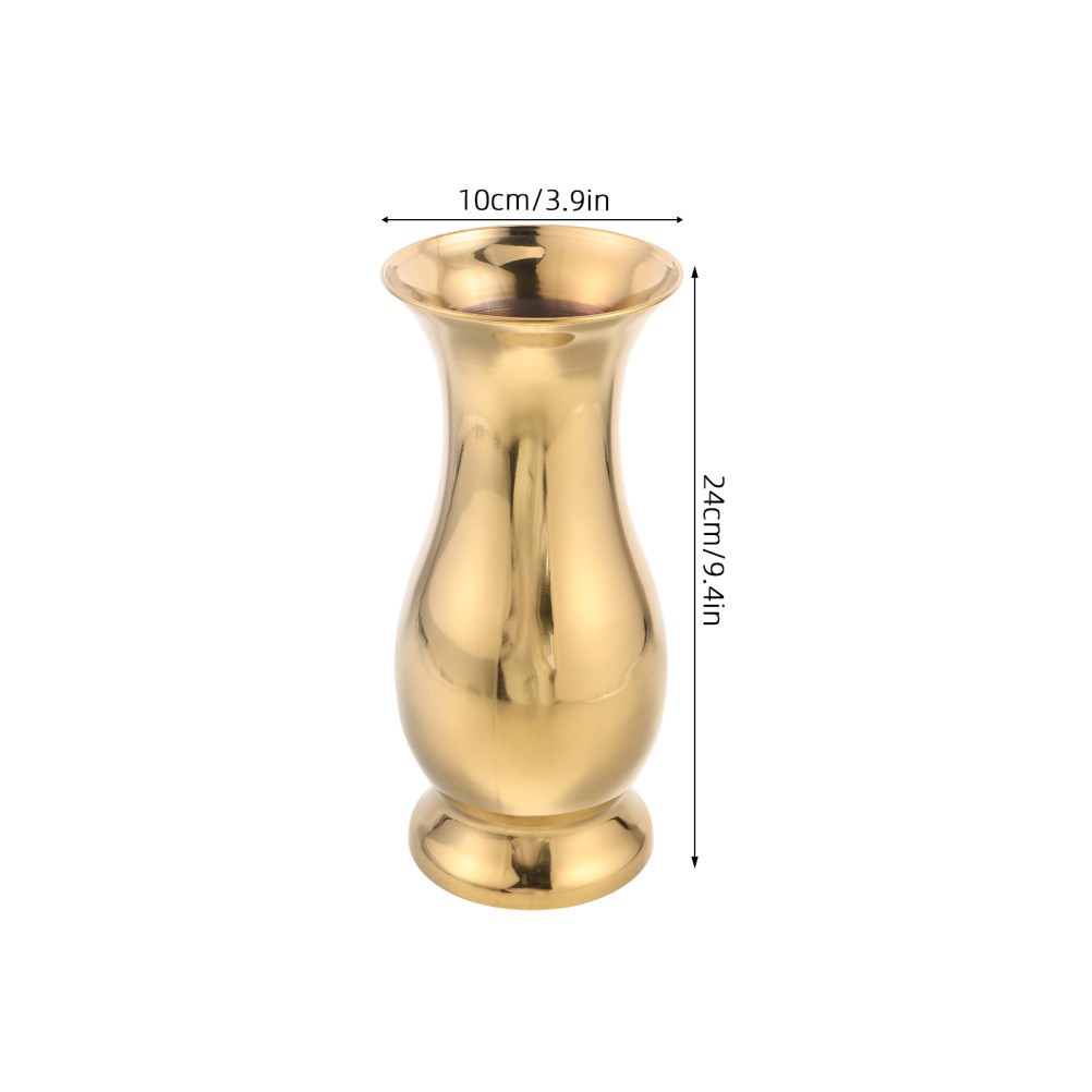 Stainless Steel Modern Vase: Brushed & Polished Bud Vase – Tabletop Minimalist