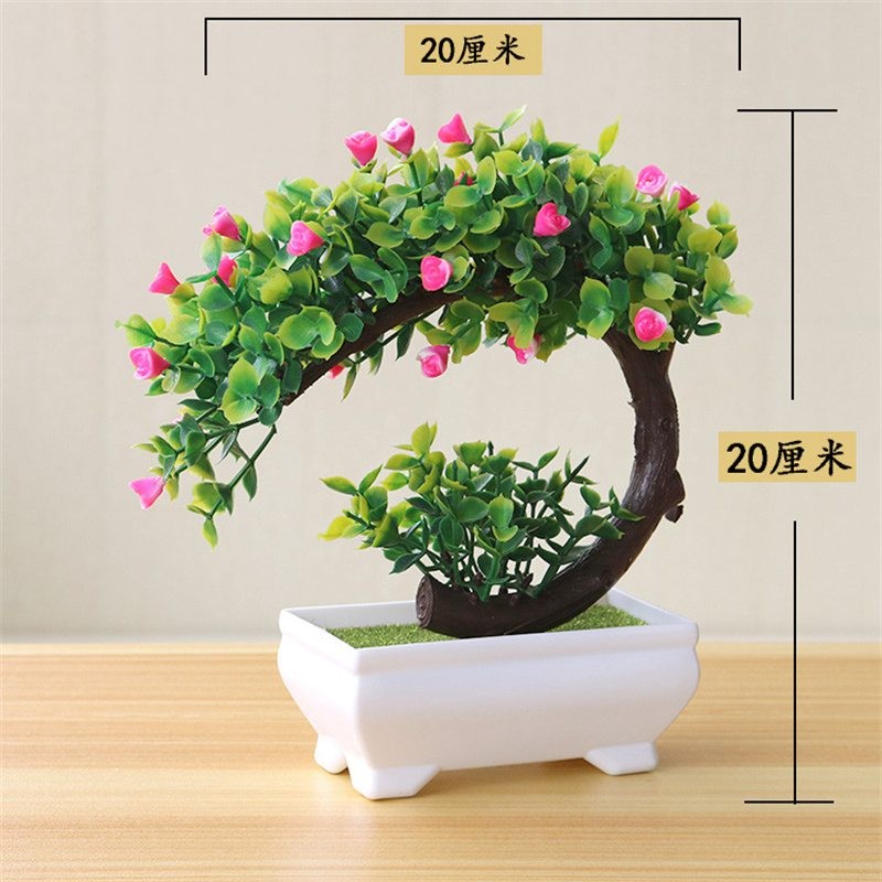 Bonsai Flower Simulation Plant Home Decorative Small Tree Straw Ball Creative