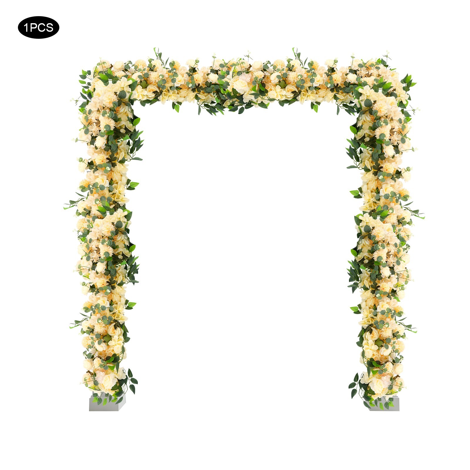 Artificial Flowers Row Elegant Silk Garland for Wedding Arch & Party Decor