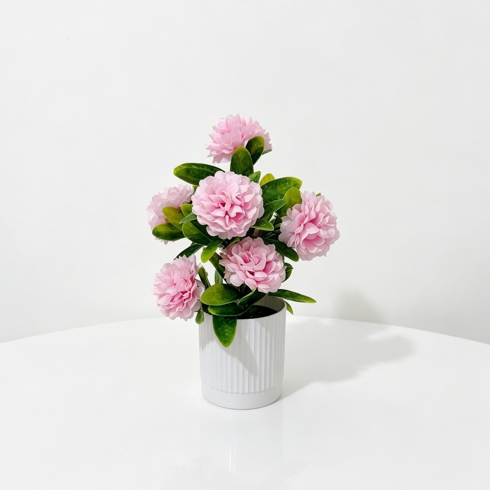 7 Piece Silk Chrysanthemum Flower Arrangement for Tabletop Centerpiece Decor