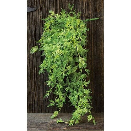 New Farmhouse WHISPY TRAILING GREEN FERN PLANT Hanging Tear Drop Vine Stem Bush