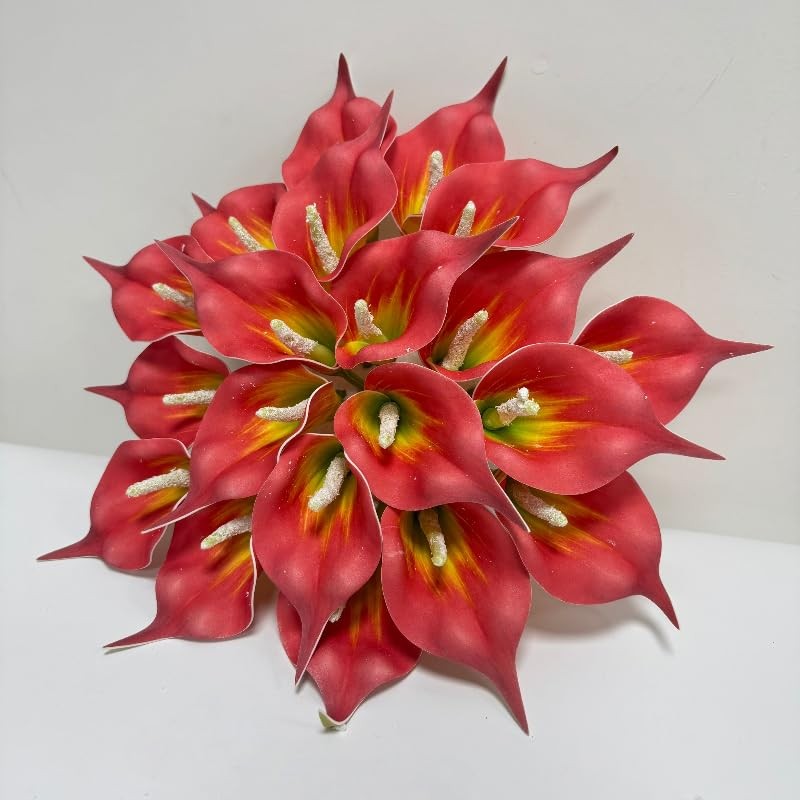 20 Pieces Calla Lily Artificial Flower Heads,Tropical Faux Flowers That Look …
