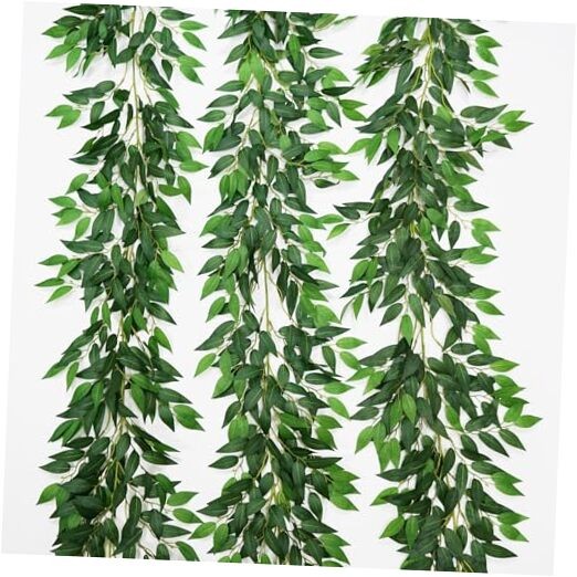 3 Strands Artificial Italian Ruscus Vines 78″ Silk Italian Ruscus Greenery 1