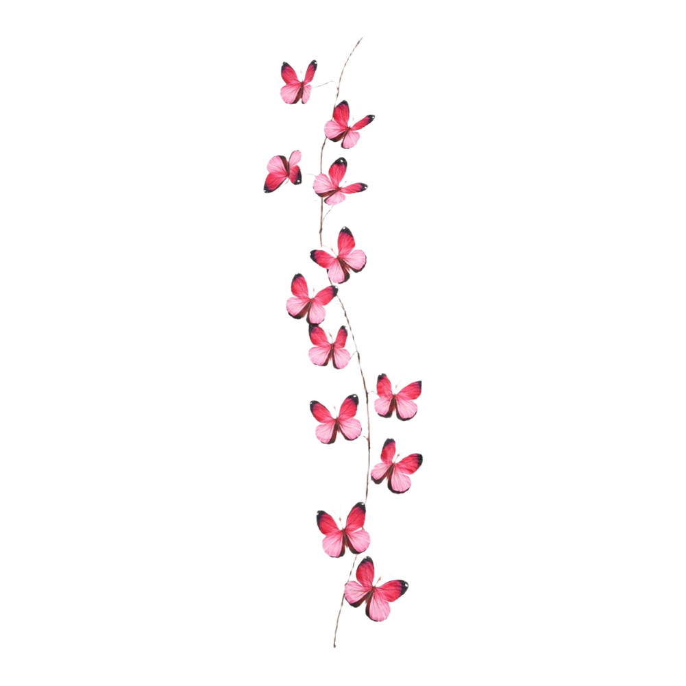 Pink Butterfly Vine Artificial Flower Made of Silk 100cm for DIY Tabletop Decor