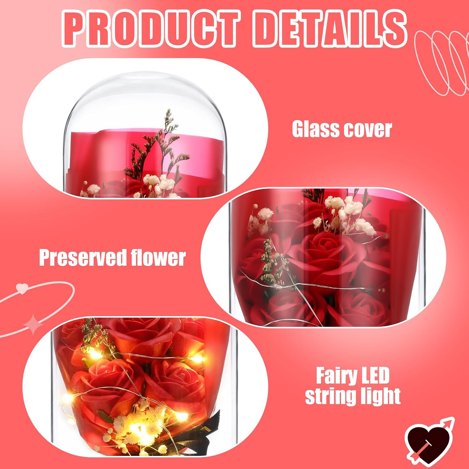 Mother’S Day Preserved Flowers Gifts for Her Forever Fresh Rose Flowers