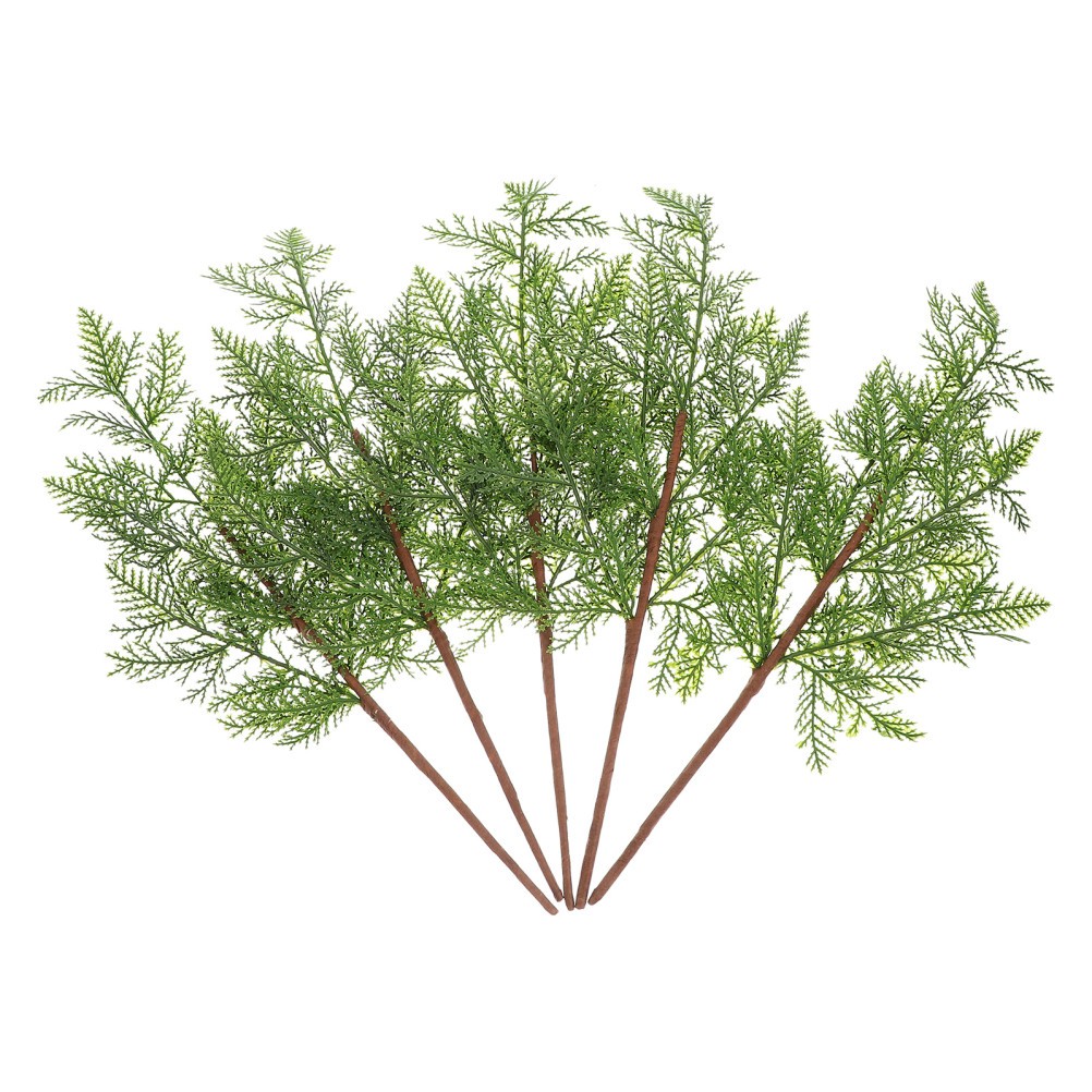 5 Pcs Pine Branches for Crafts Lifelike Decor Artificial Bouquets