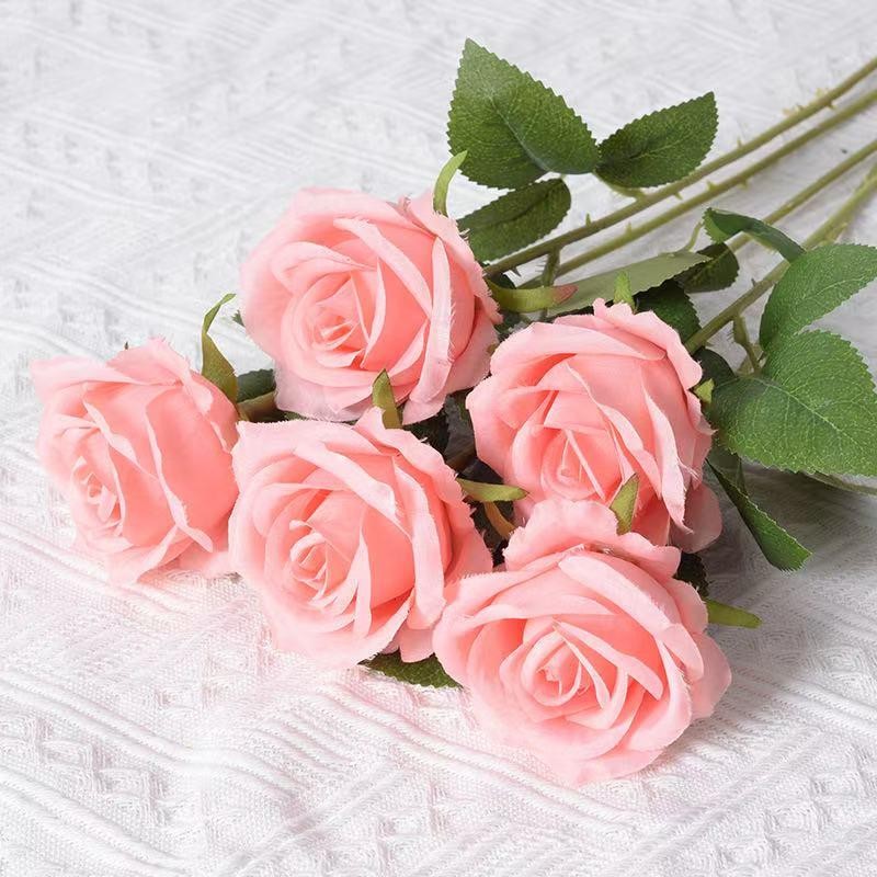 3-20× Red Roses Artificial Flowers Realistic Bouquet Home Decor Valentine Gifts