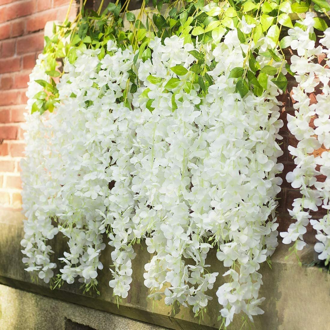 3.6Ft Artificial Wisteria Vine Ratta Hanging Garland Silk Flowers Wedding Decor