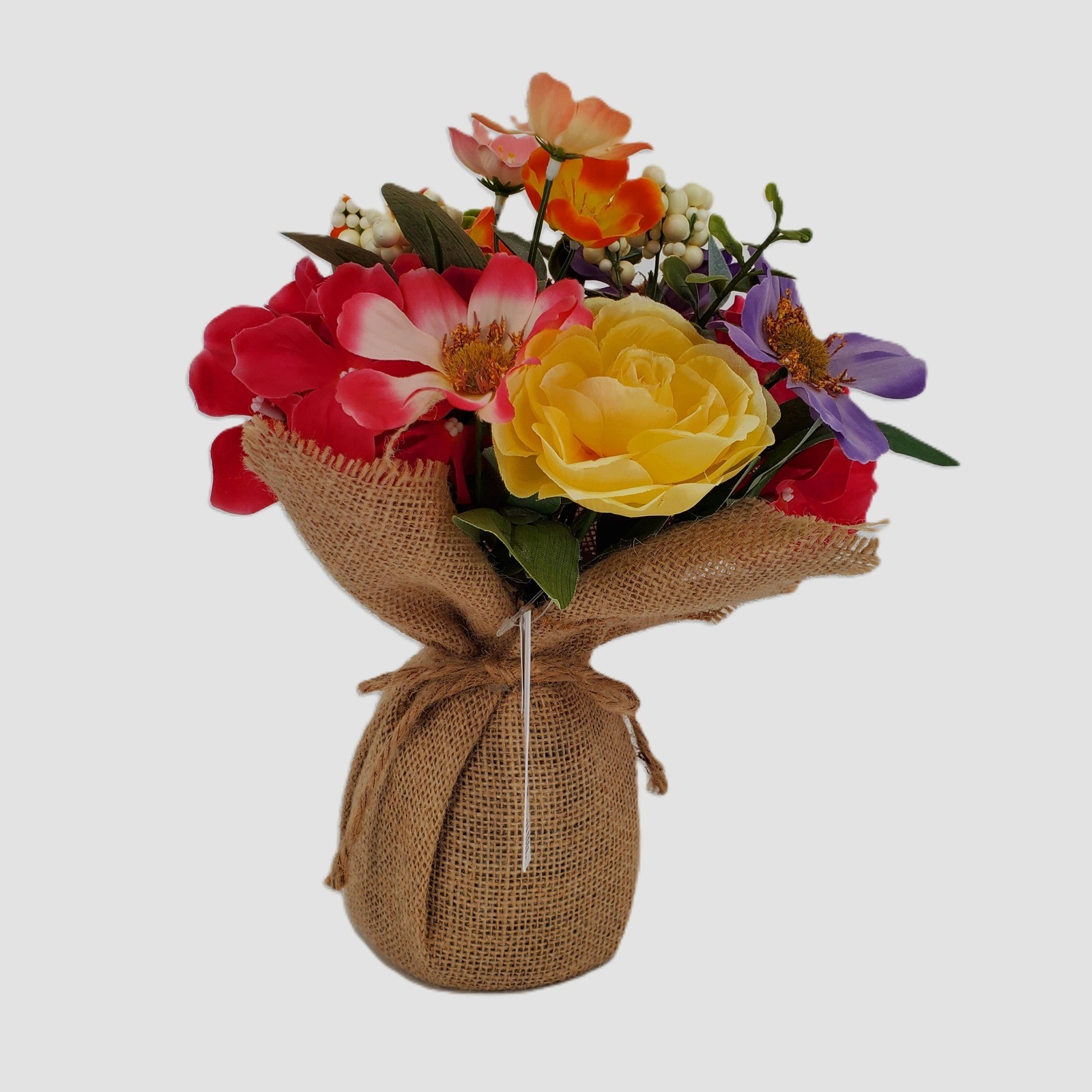 Sonoma Goods For Life Summer Garden Artificial Floral Bouquet Burlap 11SNDDWB29