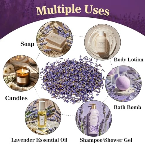 7oz Dried Lavender Flowers Organic Buds Bulk for Sachets Soap Making DIY Crafts