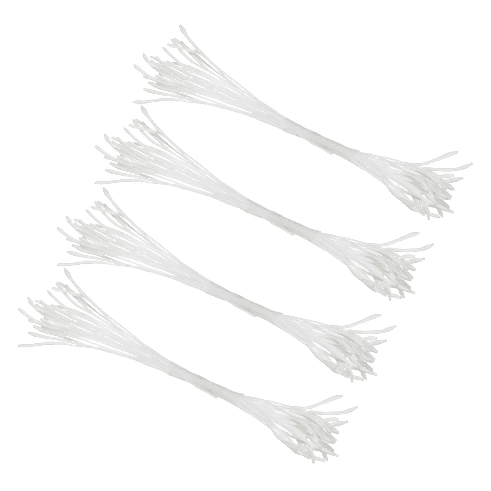 100 Pack Artificial Flower Stamen Kit, Mini Double Heads for DIY Floral Crafts