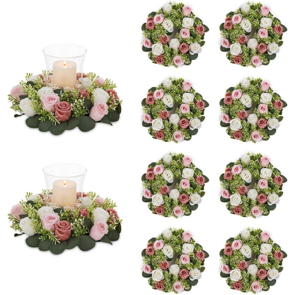 Flower Wedding Centerpieces for Tables: 10 Pcs 14 inch Di Large Dusty Rose &