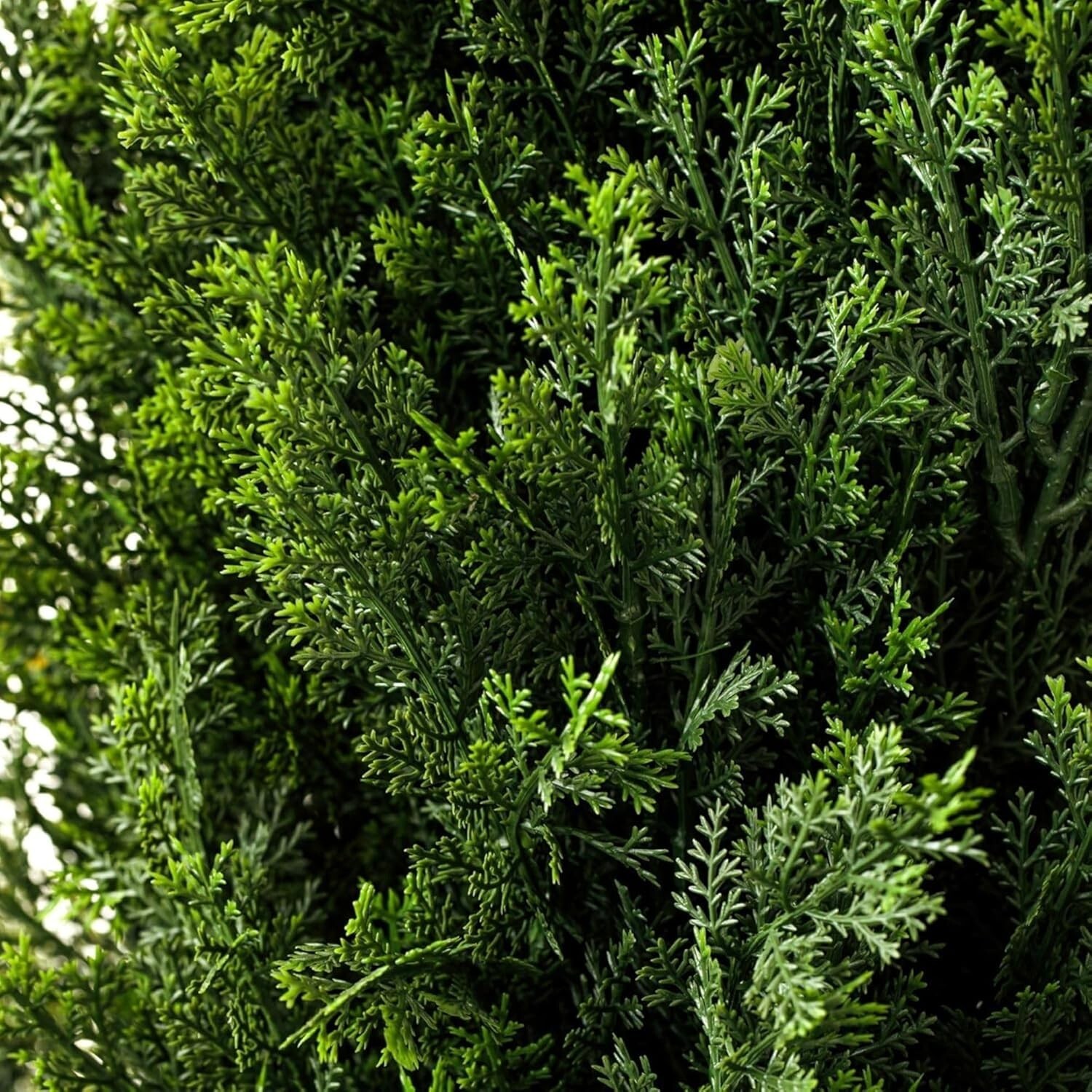 Set of 2 Pre-Potted 3.1 Feet Faux Cedar Tree, Lifelike UV Protected Front Door D