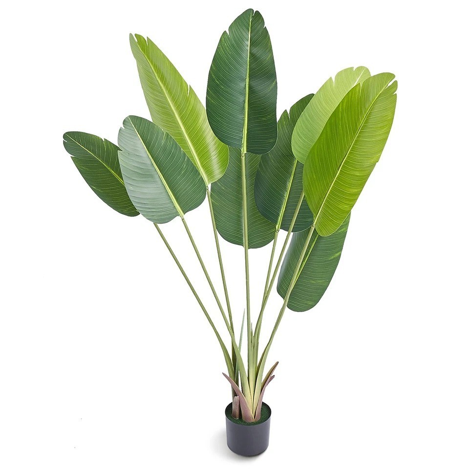 5 FT Artificial Birds of Paradise Tree – Realistic Green Faux Plant