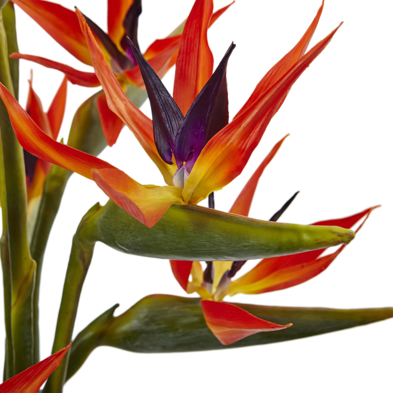 32 Inch Large Birds of Paradise Artificial Flower Arrangement with Vase