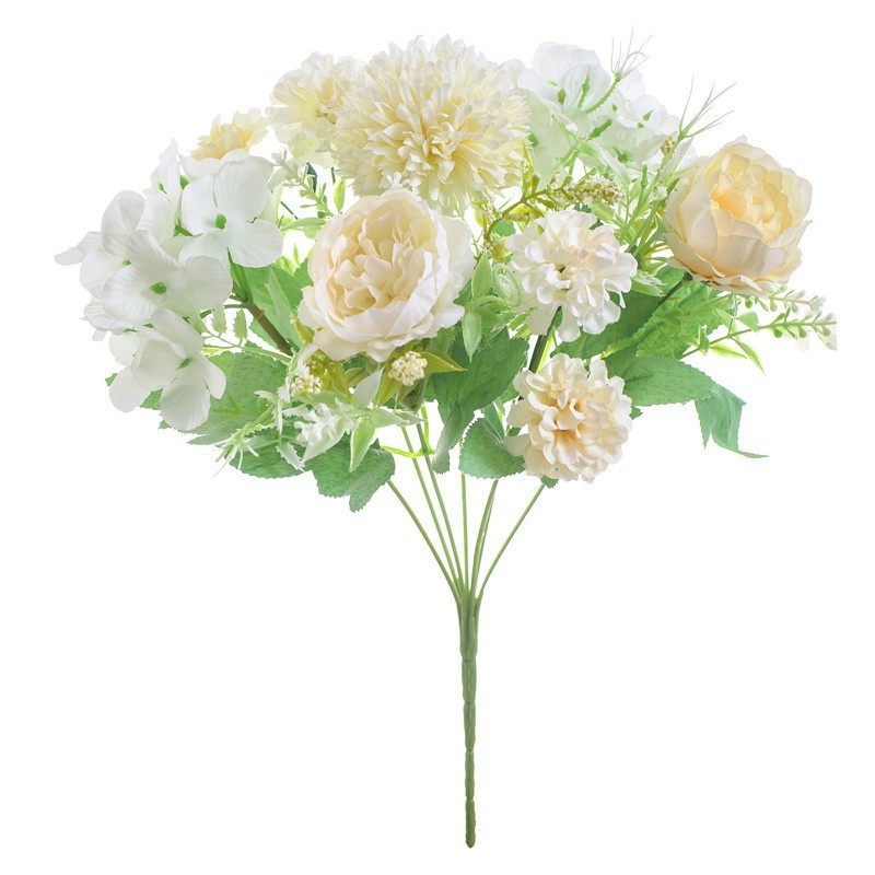 Silk Peony Artificial Fake Flowers Bunch Bouquet Home Wedding Party Decor