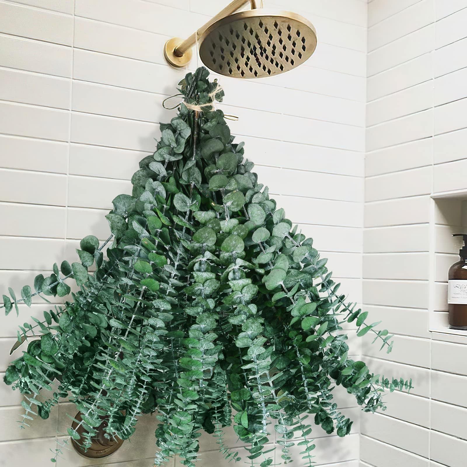 42 Pcs Dried Eucalyptus Stems for Shower, 17″ Preserved Eucalyptus Plants