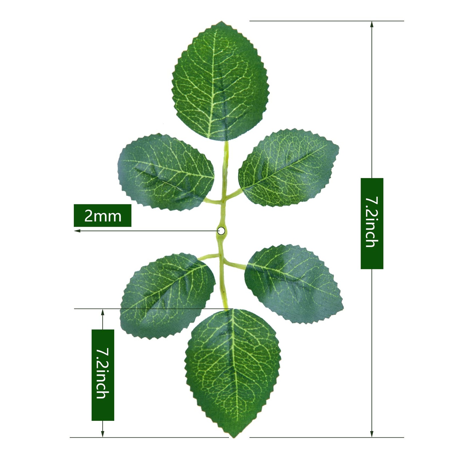 60pcs Bulk Rose Leaves Artificial Greenery Fake Rose Flower Leaves for DIY We…