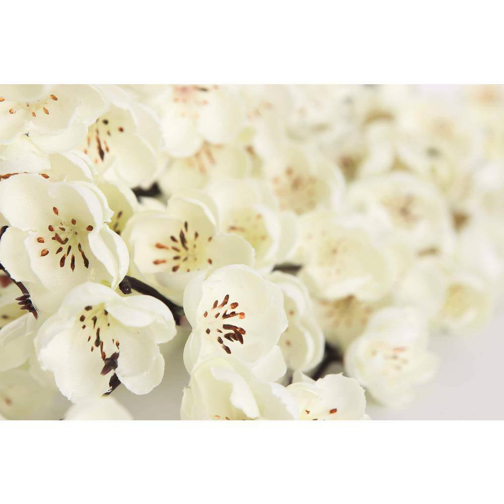 5-Pcs Artificial Plum Blossom Fake Wintersweet Long Stem Plastic Flowers Home Ho