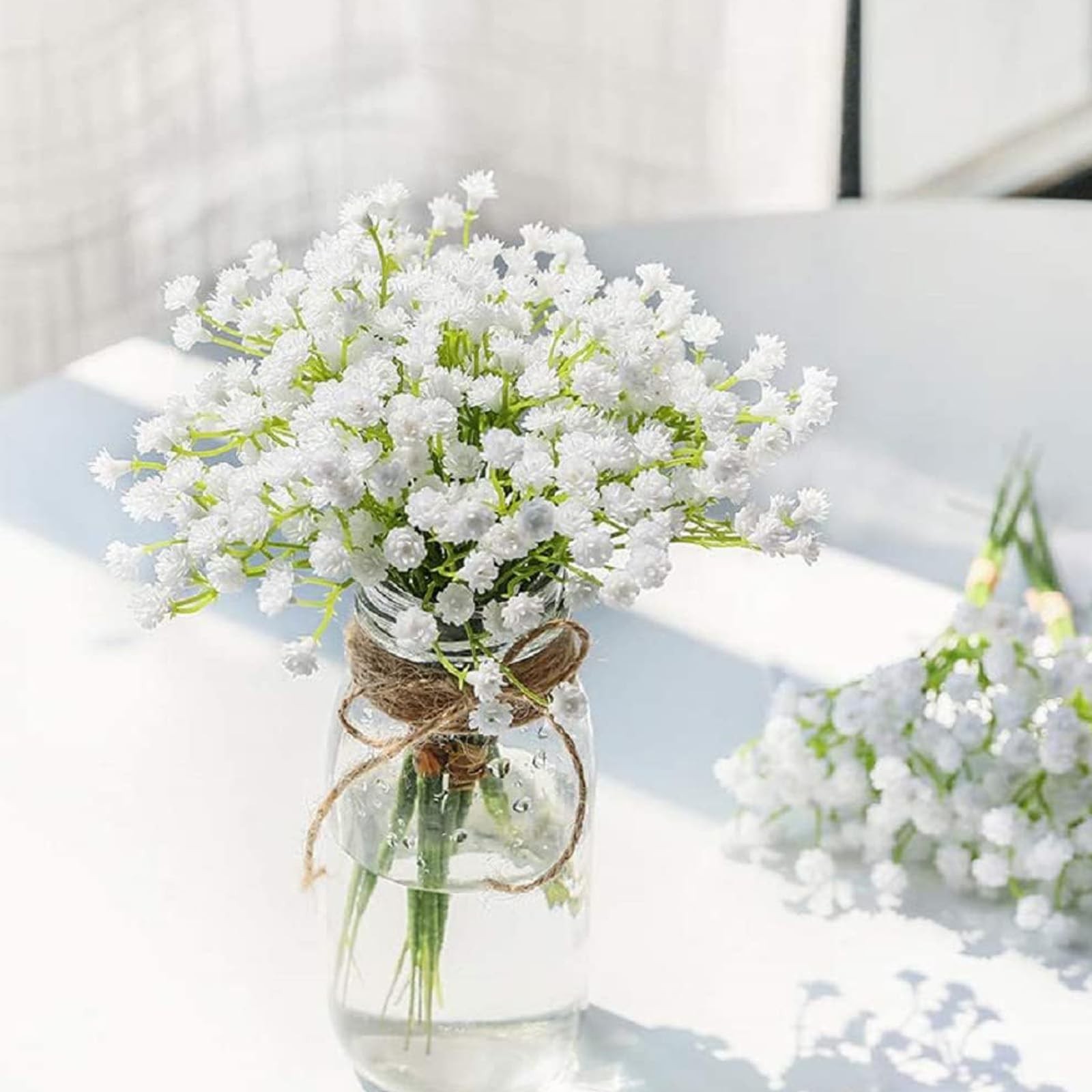 12 Inch Tiny Babys Breath Artificial Flowers Gypsophila Real Touch Wedding
