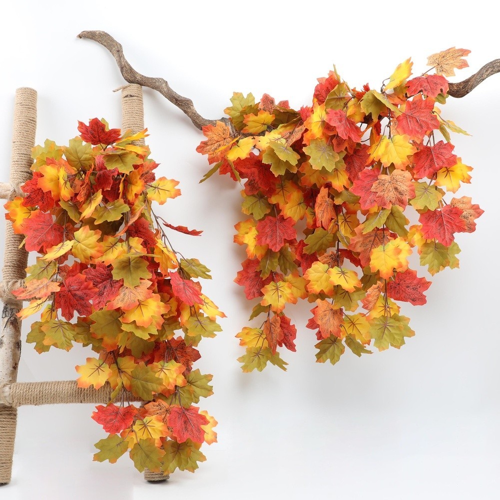 75cm x 61cm Maple Vine Wall Hanging for Indoor Outdoor Seasonal Display