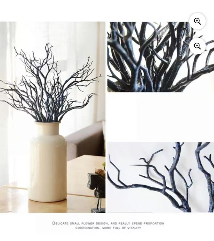 20pcs Artificial Tree Branches for Vase Household Party Decor Stems