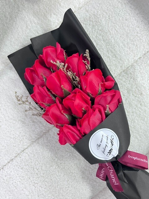 Soap Rose Flower Gift Box, Preserved Flowers, Artificial Flower Bouquet