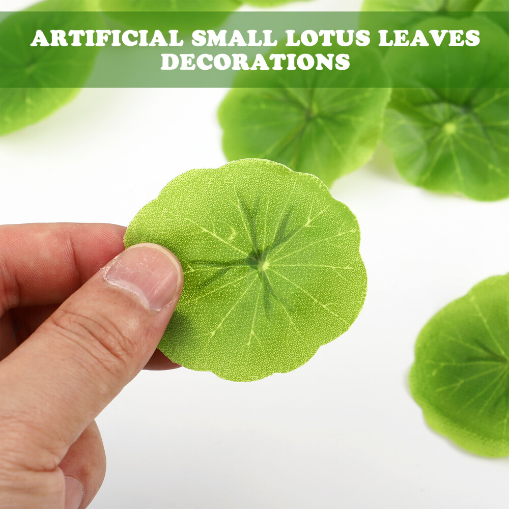 30PCS Artificial Lotus Leaves Realistic Water Lily Pads Plastic Lotus Leaves