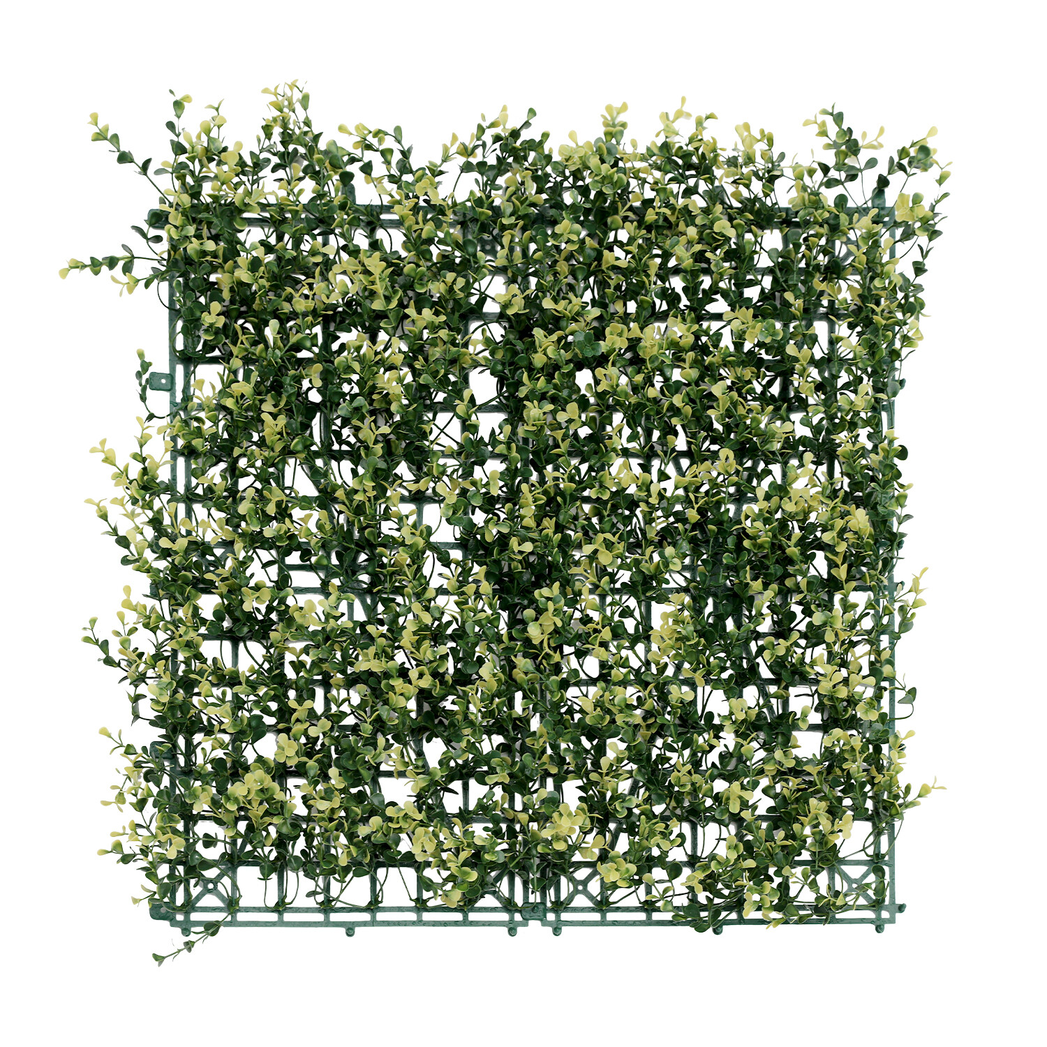 20″ Artificial Faux Beige Buxus Leaf Ivy Mats Greenery Home Festival Wall Decor