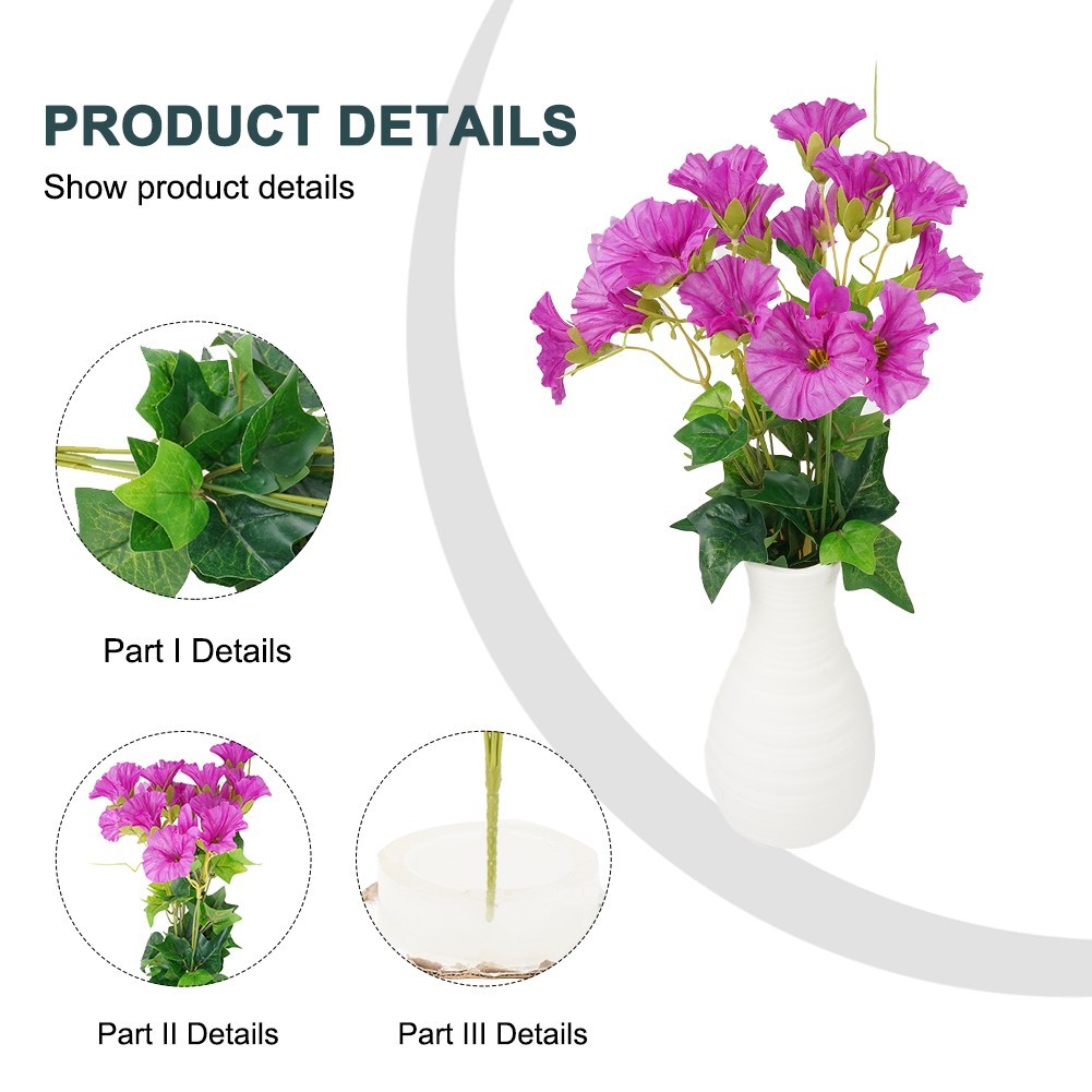 New Fashion Vine Artificial Morning Glory Petunia Shop Wedding 35cm Decor