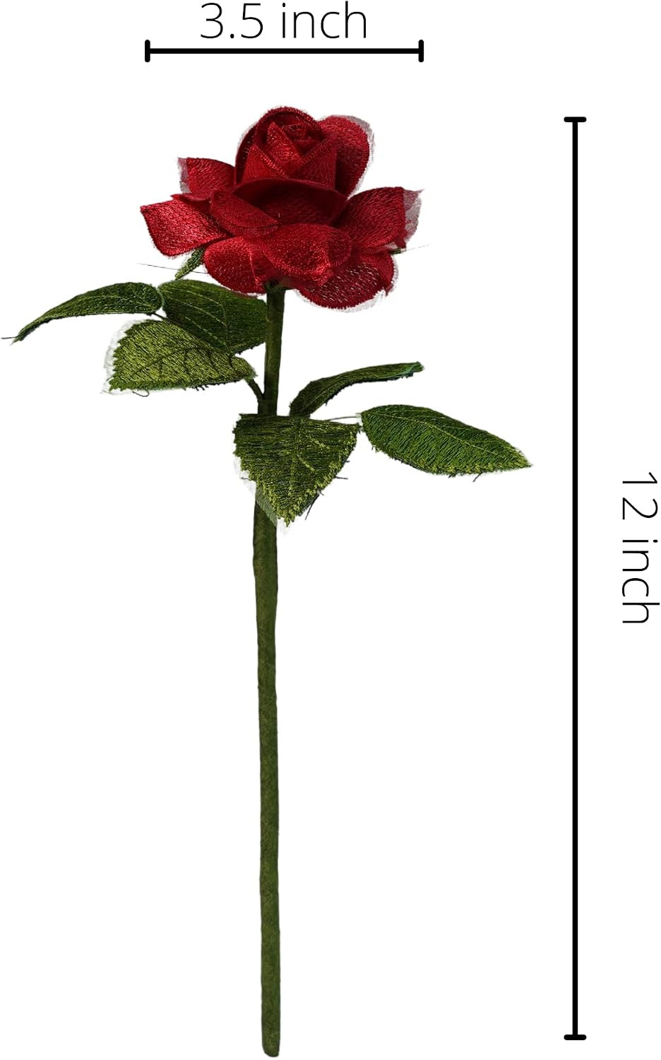 Lace Anniversary Rose Gift for Her Him -Handmade Wedding Anniversary Flower for
