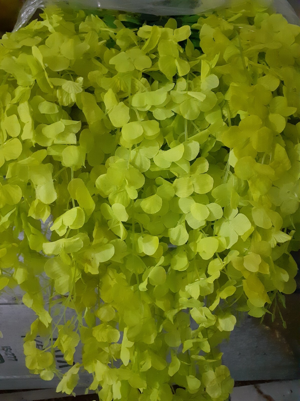 60 pieces pack artificial wisteria flowers hanging flowers wall decoR