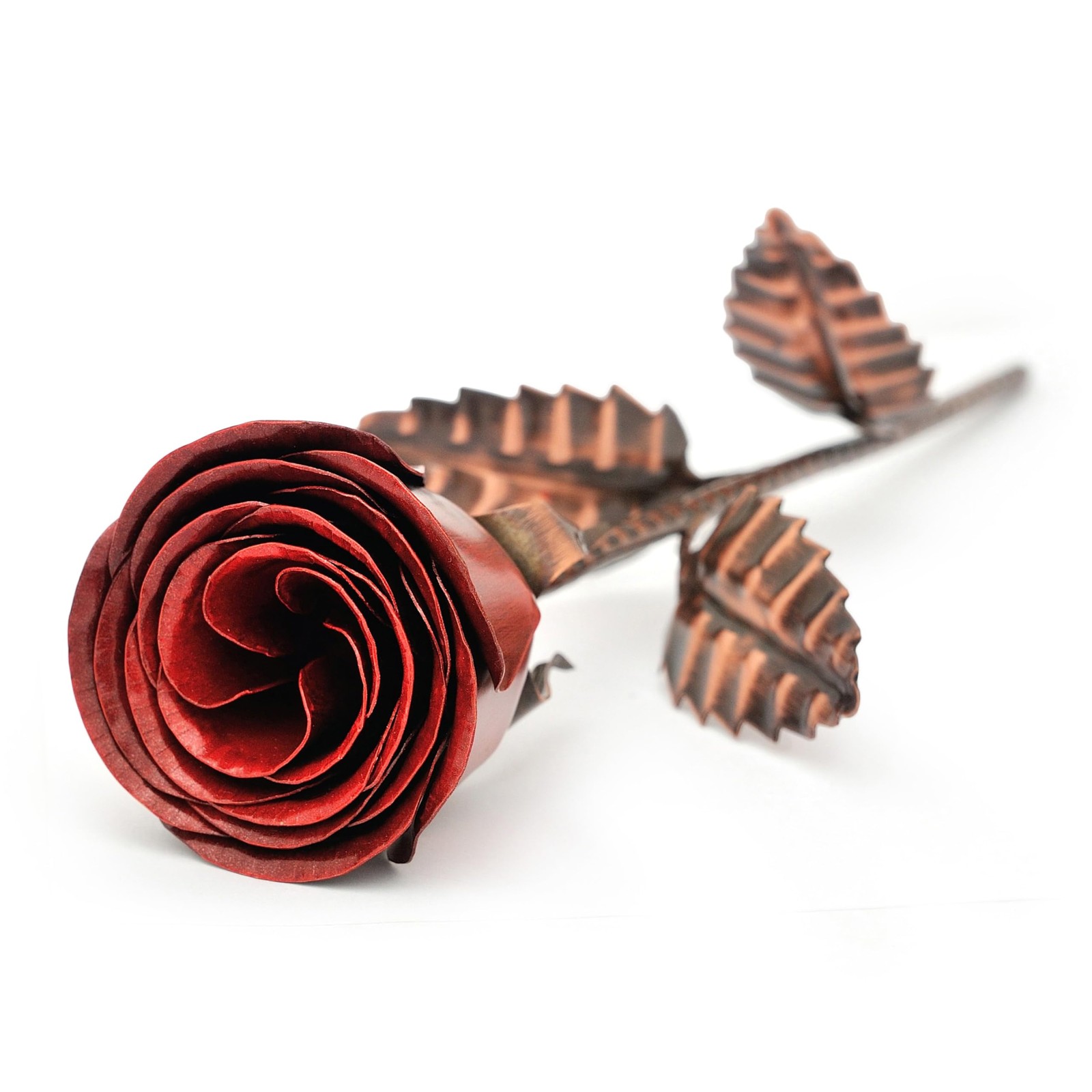 Antique Copper Rose Stand 7th 22nd Wedding Anniversary Surprise Romantic DIY