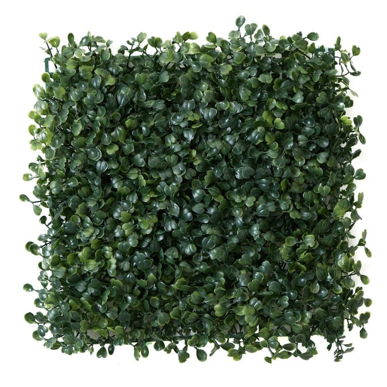 Mainstays Artificial Boxwood Plant Mat 10″ x 10″ Green Decorative Wall Panel NEW