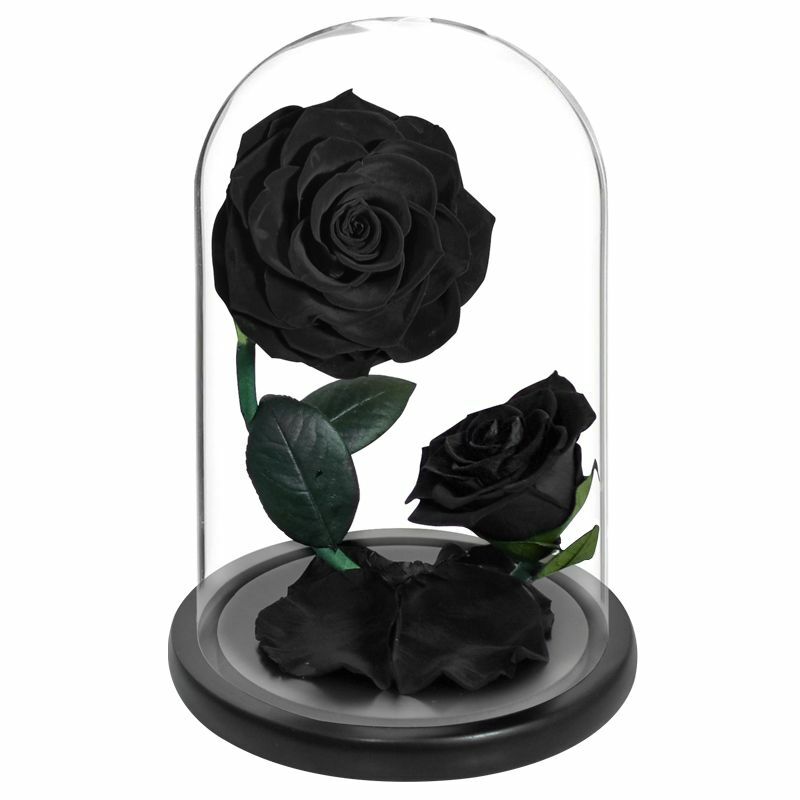 Eternal Flower Rose In Glass Valentine Birthday Wedding Gift For Surprize Womens