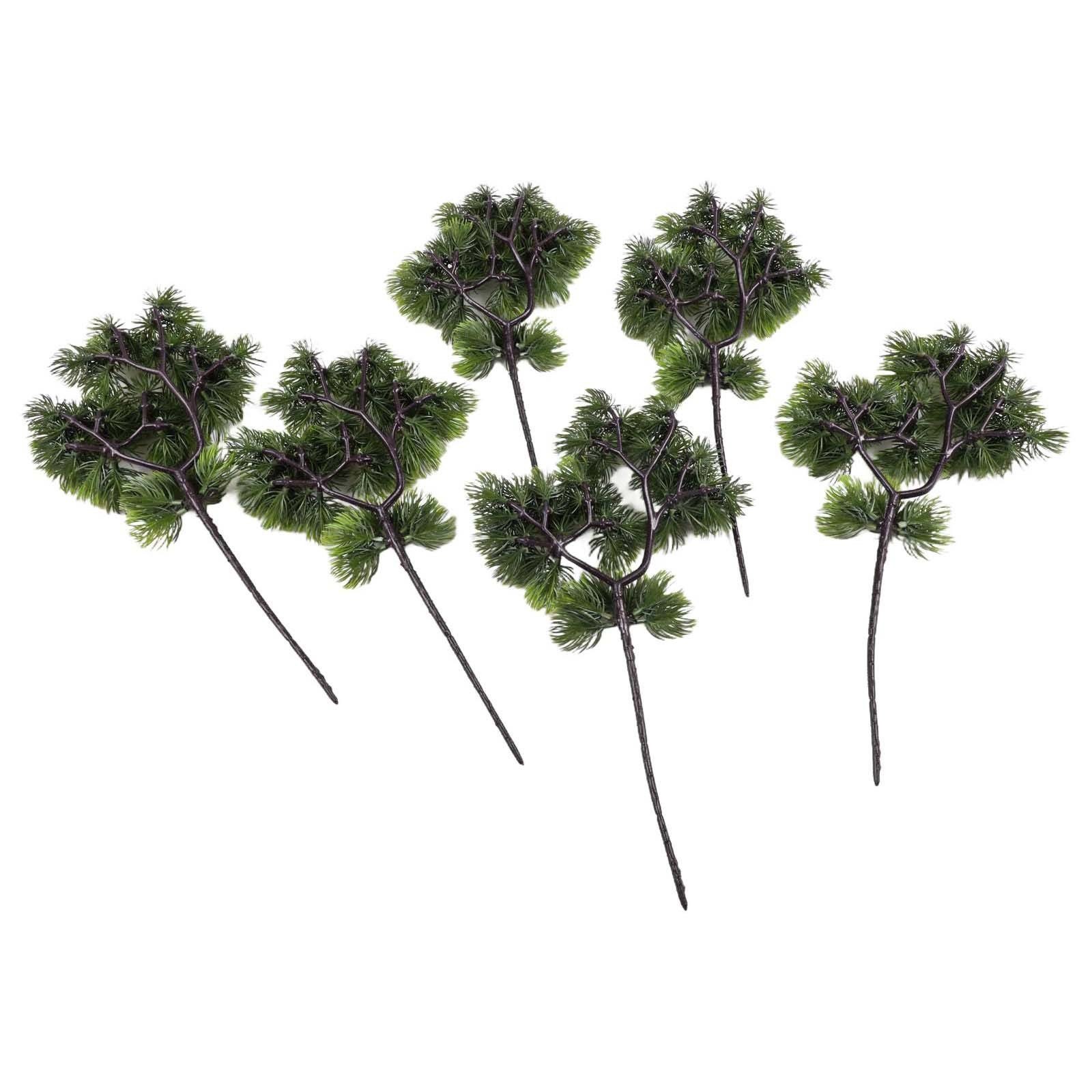 6 Pack 35cm Fake Pine Branches for Indoor and Outdoor Event Decoration