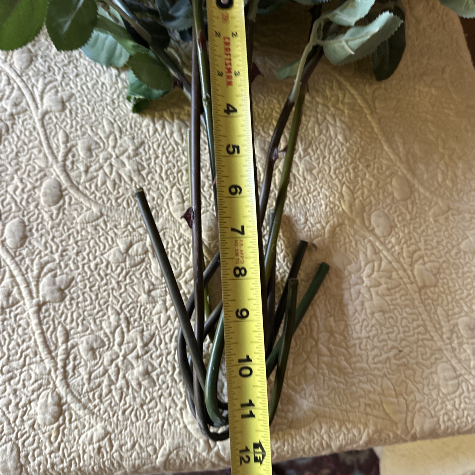 Pottery Barn Faux Mixed Color Roses Flower Stems