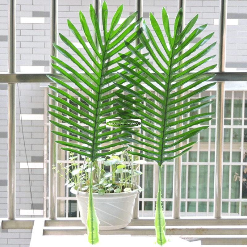 63cm 10pcs Artificial Palm phoenix Tree Branch Leaf Frond Home Patio Sago