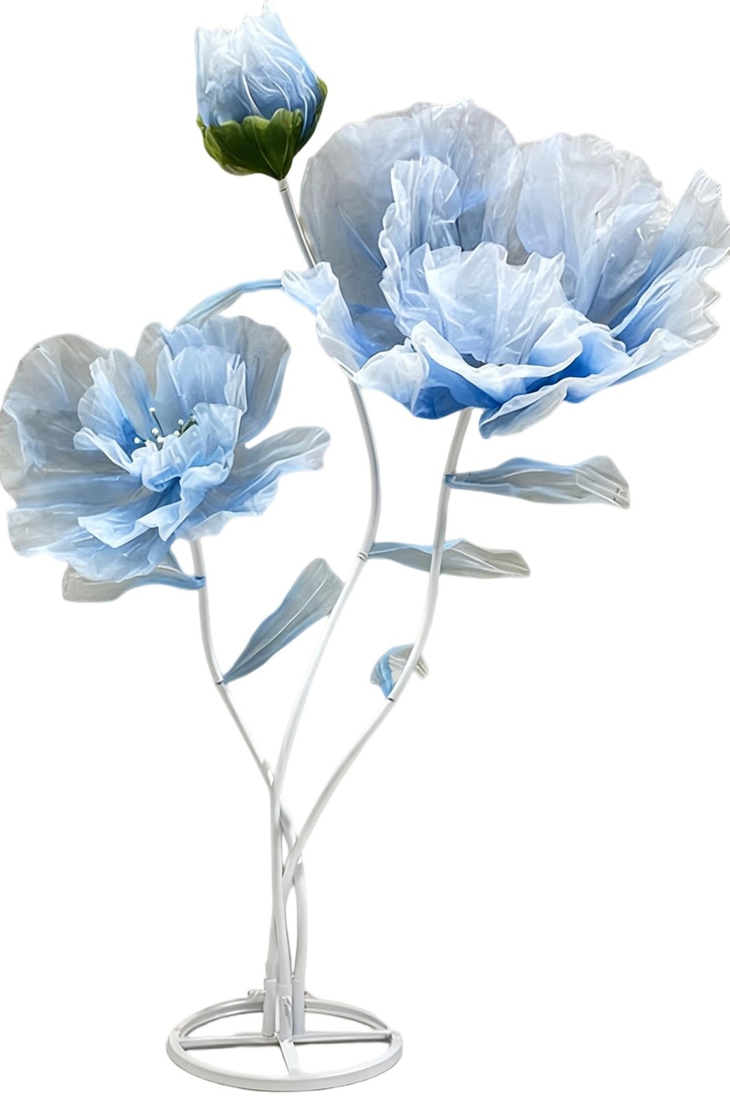BIEJUJX Artificial Silk Flower Decoration, Large Fake Flower Standing Stems And