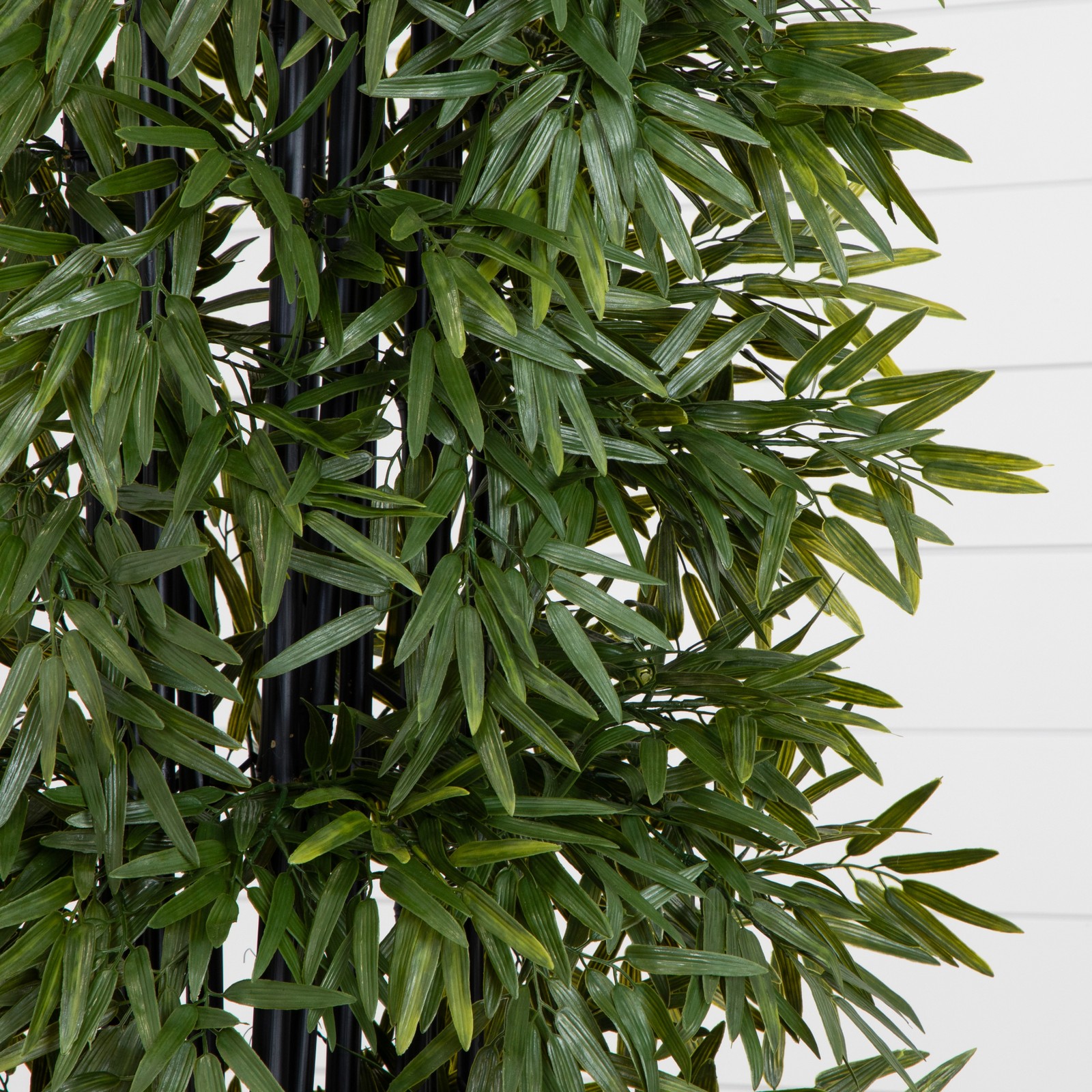 Indoor/Outdoor 84″ Bamboo Artificial Tree with Black Trunks UV Resistant