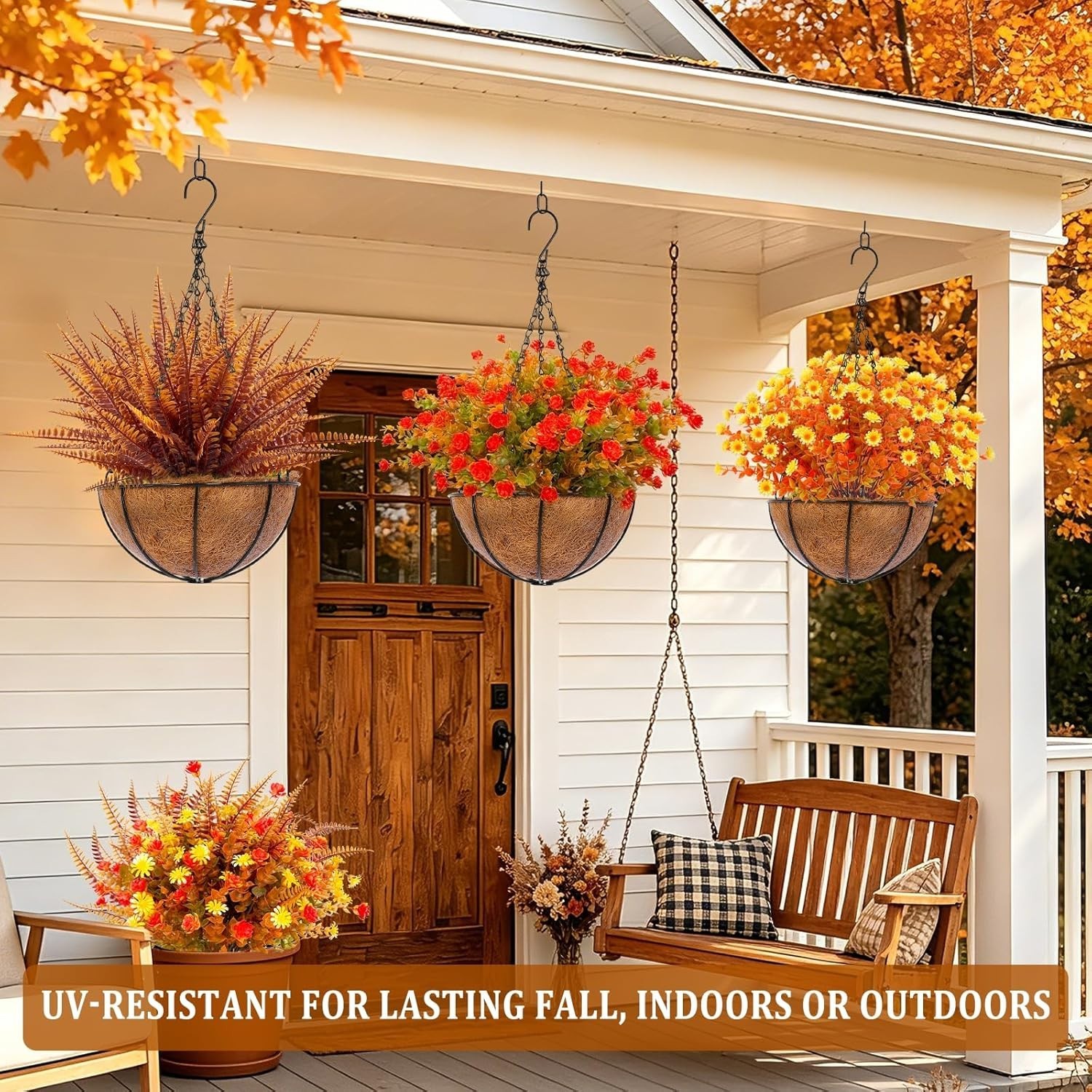 Realistic 20 Bundle Fall Floral Set – Perfect for Thanksgiving & Seasonal Decor