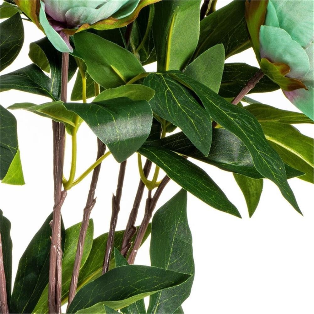 Vickerman 23″ Contemporary Fabric Artificial Peony Spray in Green
